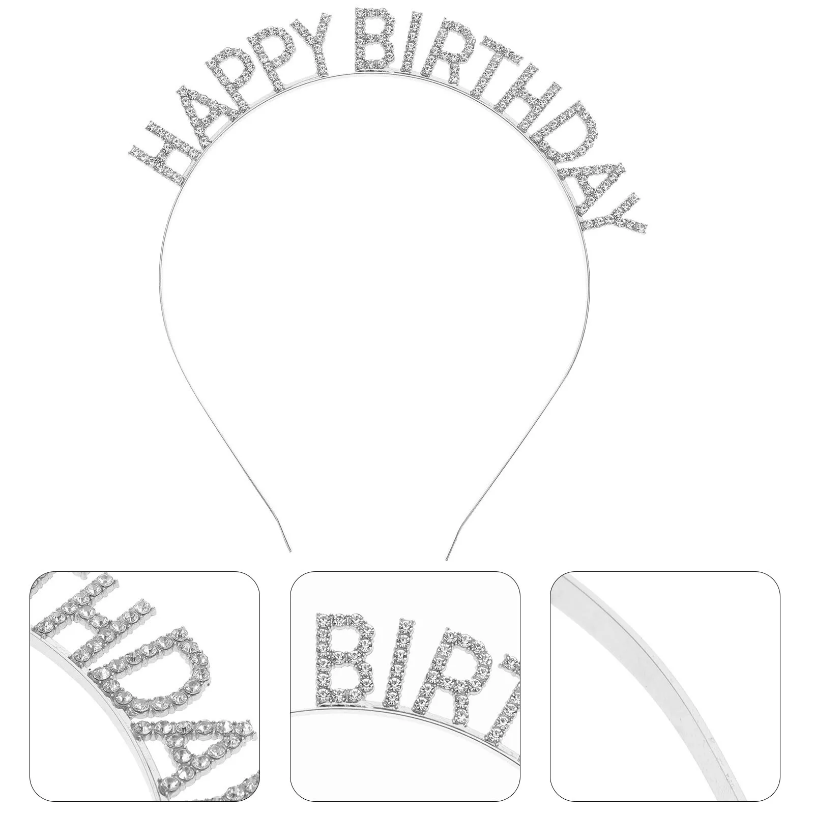 Rhinestone Crown Silver Birthday Headband for Women Girls Highlight Birthday Headband Charm Party Accessories Hair
Rhinestone Crown Silver Birthday Headband for Women Girls Highlight Birthday Headband Charm Party Accessories Hair