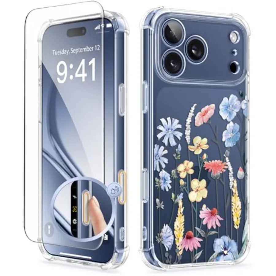 Чехол для iPhone 17 Pro Max с улучшенной полной защитой камеры, нежелющий прозрачный дизайн, встроенная защита экрана
Чехол для iPhone 17 Pro Max с улучшенной полной защитой камеры, нежелющий прозрачный дизайн, встроенная защита экрана