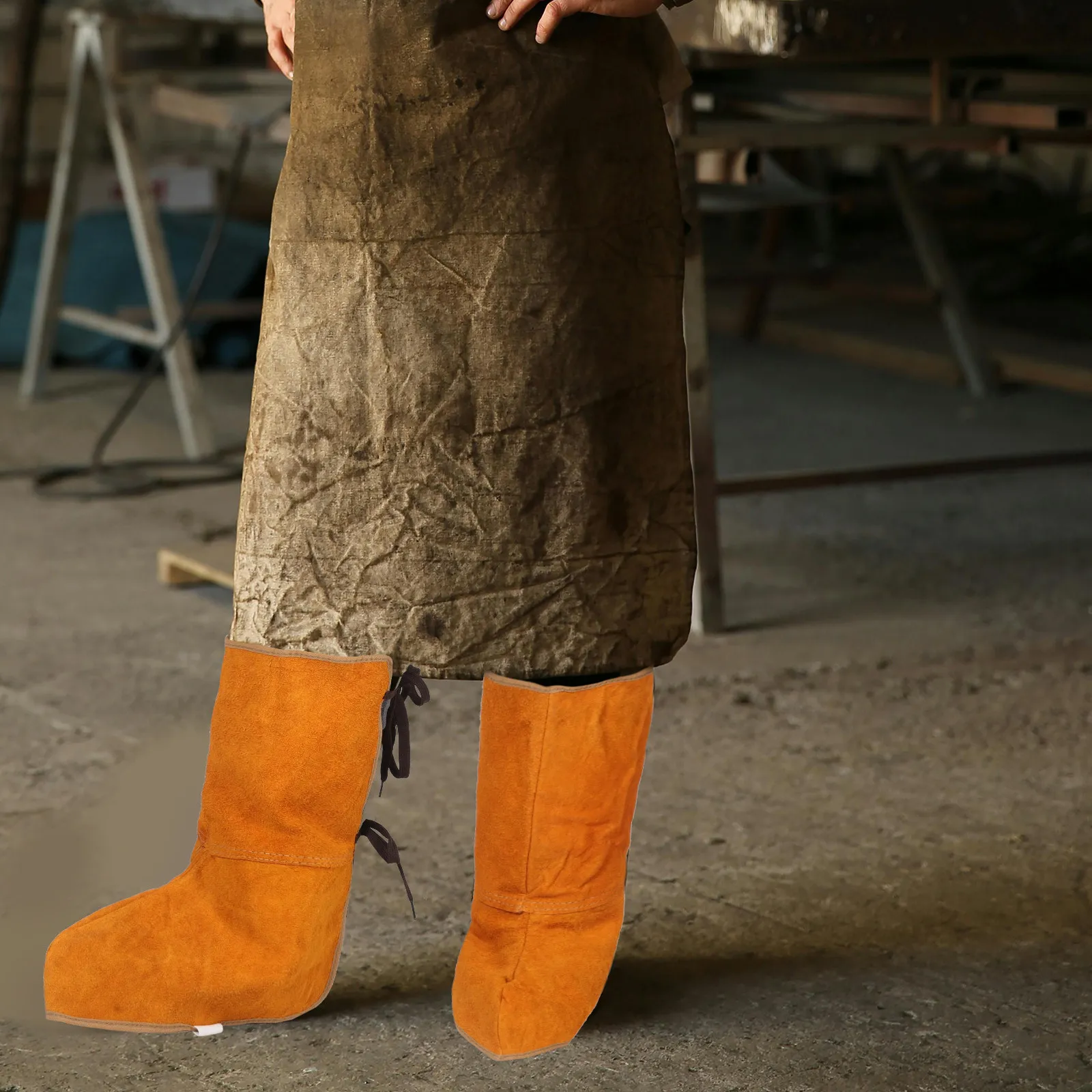 1 пара термостойких защитных гетр из воловьей кожи для сварщиков, полная защита ног, регулируемые на шнуровке
1 пара термостойких защитных гетр из воловьей кожи для сварщиков, полная защита ног, регулируемые на шнуровке