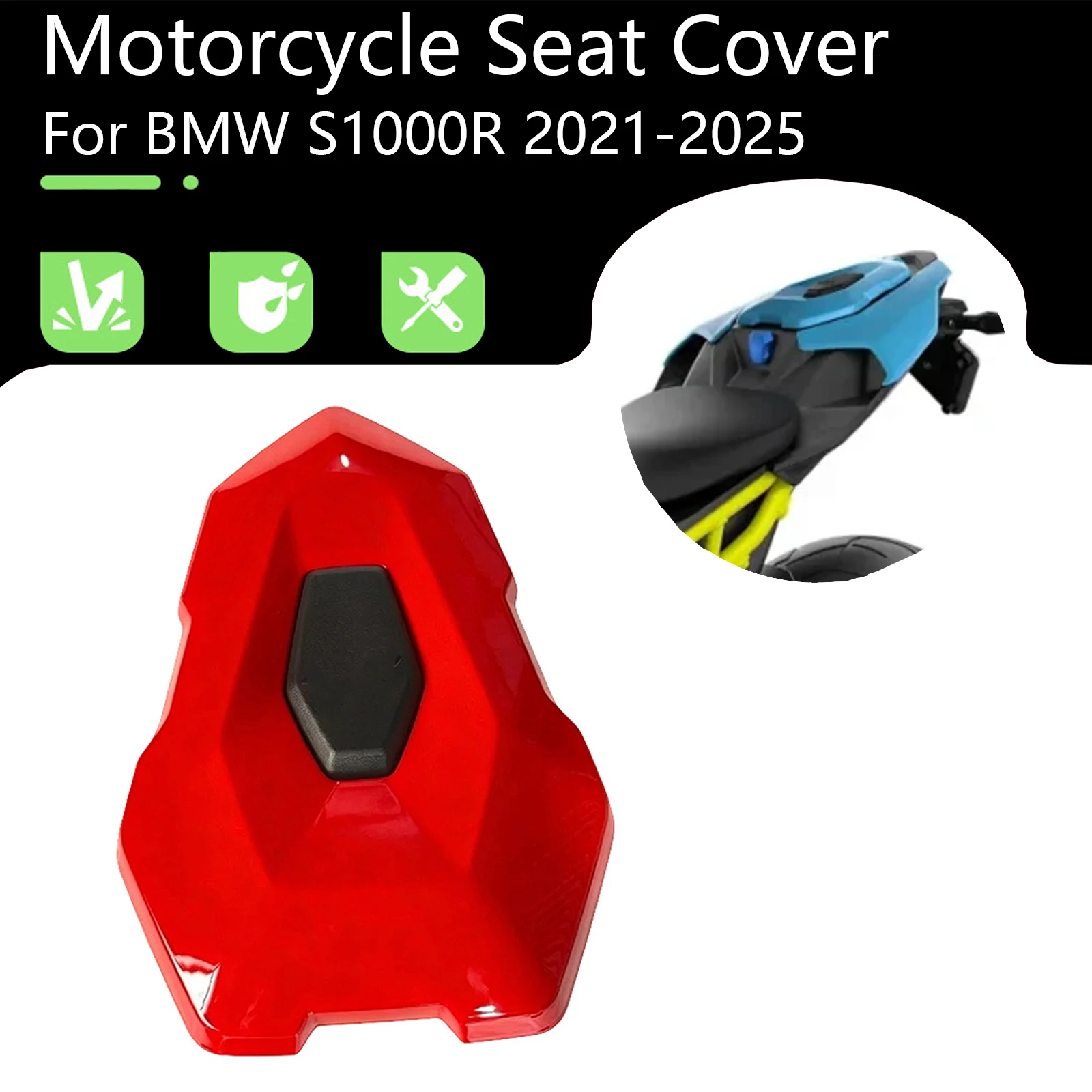 Motorcycle Accessories Rear Passenger Seat Cover Fairing Hump Single Seat Shell Tail Back Covers For BMW S1000R 2021-2025
Motorcycle Accessories Rear Passenger Seat Cover Fairing Hump Single Seat Shell Tail Back Covers For BMW S1000R 2021-2025