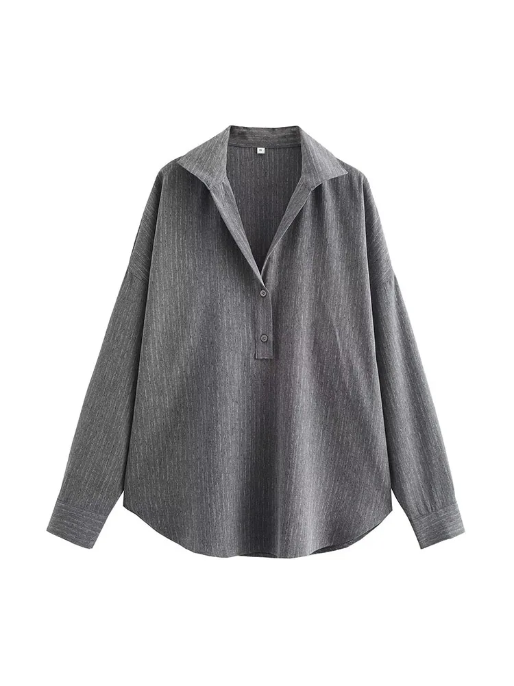 2024 Autumn New Women's Clothing European and American Style French Design Intelligent Commuter Style Gray Striped Polo Collar S
2024 Autumn New Women's Clothing European and American Style French Design Intelligent Commuter Style Gray Striped Polo Collar S
