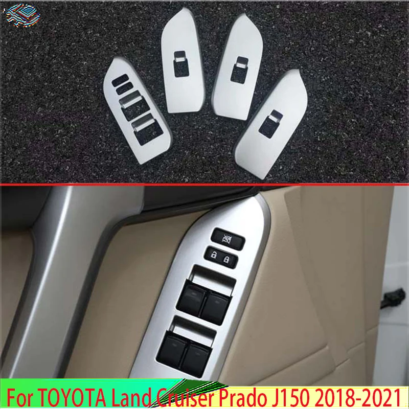 For TOYOTA Land Cruiser Prado J150 2018-2021 Decorate Accessories ABS Chrome Door Window Armrest Cover Switch Panel Trim
For TOYOTA Land Cruiser Prado J150 2018-2021 Decorate Accessories ABS Chrome Door Window Armrest Cover Switch Panel Trim