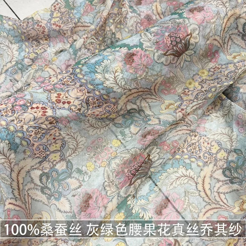100% Mulberry Silk Pink Green Shirt Scarf Silk Satin Fabric
100% Mulberry Silk Pink Green Shirt Scarf Silk Satin Fabric