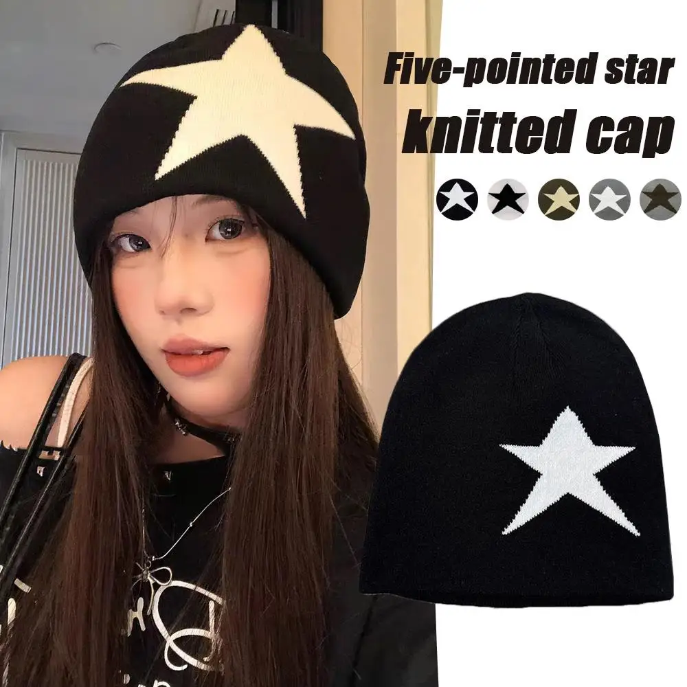 Star Pattern Pullover Cold Hat Outdoor Ear Protector Cap Turtleneck Cable Knit Cap Jacquard Knitted Beanie Soft Windproof Hat
Star Pattern Pullover Cold Hat Outdoor Ear Protector Cap Turtleneck Cable Knit Cap Jacquard Knitted Beanie Soft Windproof Hat