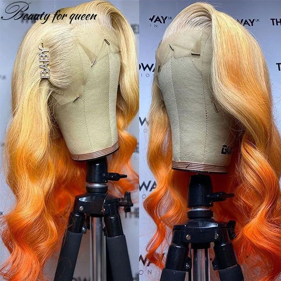 Ginger 613 Orange Body Wave Transparent Lace Front Wigs 180 Density Pre Plucked Brazilian Colored Human Hair Wig High Quality
Ginger 613 Orange Body Wave Transparent Lace Front Wigs 180 Density Pre Plucked Brazilian Colored Human Hair Wig High Quality