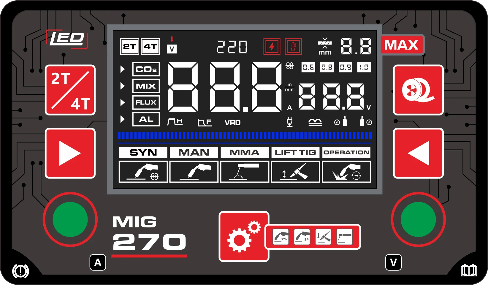 ANDELI 2024 New Arrival LED 200A 4 In 1 MIG STICK LIFT TIG SYNERGY Aluminium Welding Machine
ANDELI 2024 New Arrival LED 200A 4 In 1 MIG STICK LIFT TIG SYNERGY Aluminium Welding Machine