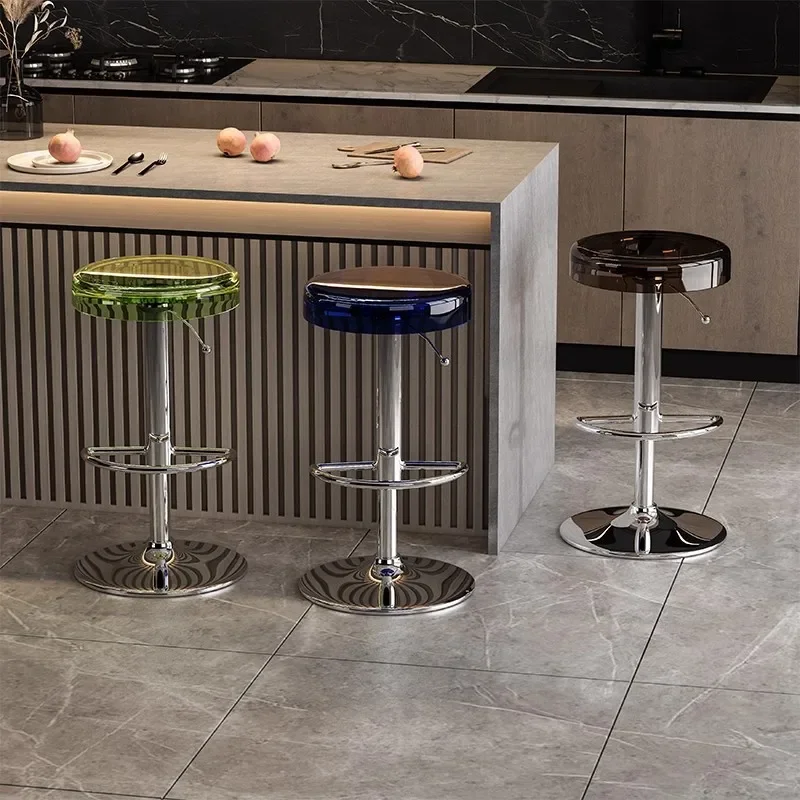 household goods Bar chair lift rotating chair modern bar front desk acrylic high stool gaokuan
household goods Bar chair lift rotating chair modern bar front desk acrylic high stool gaokuan