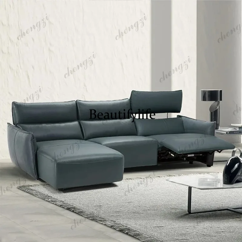 Dual Motor Power Reclining Genuine Leather Sectional Sofa with Adjustable Headrests, L-Shaped Corner Couch with Chaise Lounge
Dual Motor Power Reclining Genuine Leather Sectional Sofa with Adjustable Headrests, L-Shaped Corner Couch with Chaise Lounge