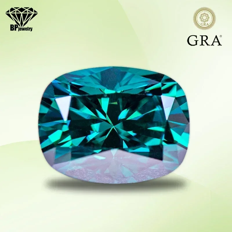 Moissanite Diamond Primary Color Emerald Green Cushion Cut Lab Created Heat Diamond for DIY Jewelry Making with GRA Ce
Moissanite Diamond Primary Color Emerald Green Cushion Cut Lab Created Heat Diamond for DIY Jewelry Making with GRA Ce