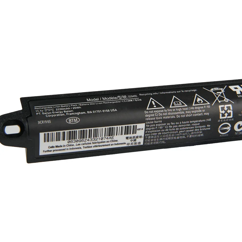 Battery 359495 330107 330105 330105A 330107A 359498 For BOSE SoundLink III SoundLink 1 2 3 2230mAh High Capacity
Battery 359495 330107 330105 330105A 330107A 359498 For BOSE SoundLink III SoundLink 1 2 3 2230mAh High Capacity