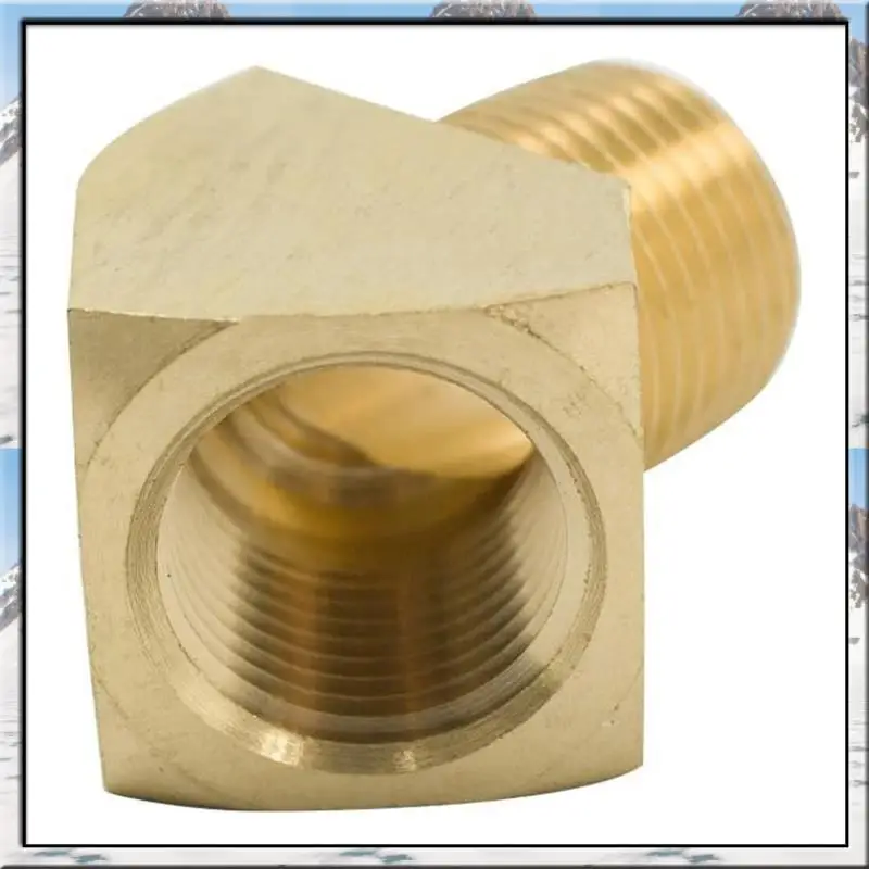 AA46 45 Degree Barstock Street Elbow 1/4" NPT Male X 1/4" NPT Female Brass Pipe Fitting Pack Of 2 1/4" NPT
AA46 45 Degree Barstock Street Elbow 1/4" NPT Male X 1/4" NPT Female Brass Pipe Fitting Pack Of 2 1/4" NPT
