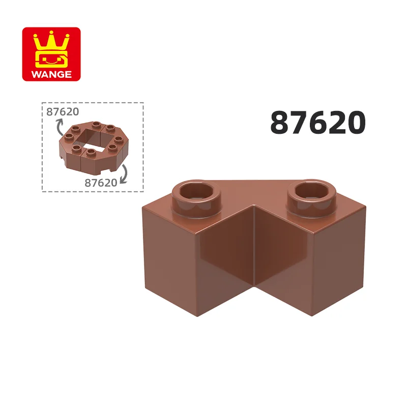 WANGE 87620 100g/102PCS Wedge 2x2 Facet Block Moc Color Accessories Compatible with Brick DIY Children's Toy Assembly Parts
WANGE 87620 100g/102PCS Wedge 2x2 Facet Block Moc Color Accessories Compatible with Brick DIY Children's Toy Assembly Parts