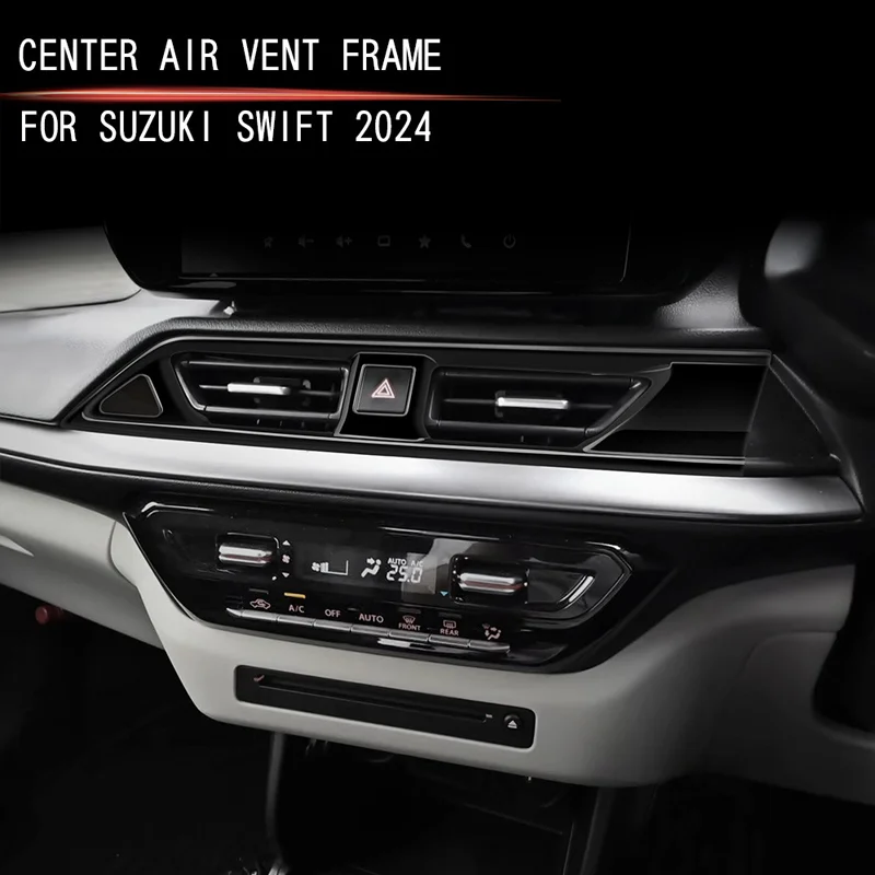 FOR Suzuki Swift 2024 Center Air Vent Frame Right Hand Drive Only ABS Material Interior Modification Car Accessories
FOR Suzuki Swift 2024 Center Air Vent Frame Right Hand Drive Only ABS Material Interior Modification Car Accessories