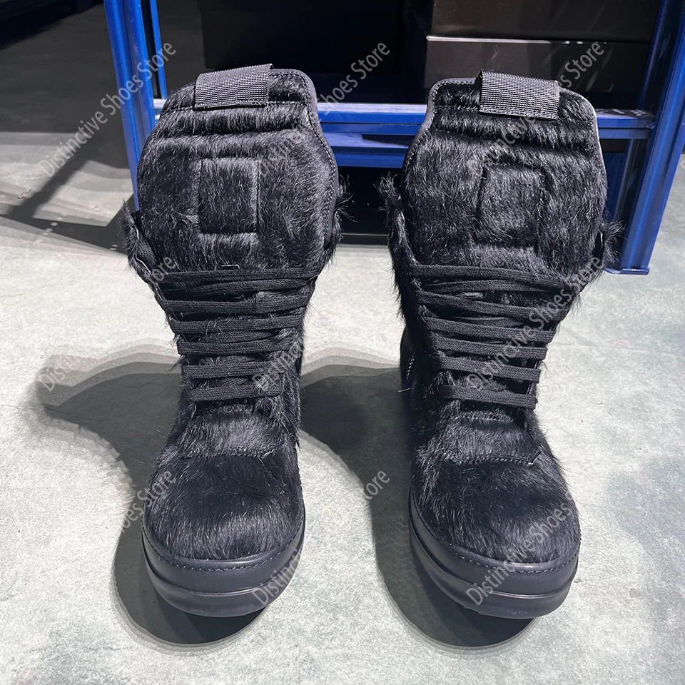 Horse Hair Inverted Triangle Shoes Ro Men Sneakers Women Luxury Lace Up Casual Hight Street Boots Black Leather Geobasket Shoes
Horse Hair Inverted Triangle Shoes Ro Men Sneakers Women Luxury Lace Up Casual Hight Street Boots Black Leather Geobasket Shoes