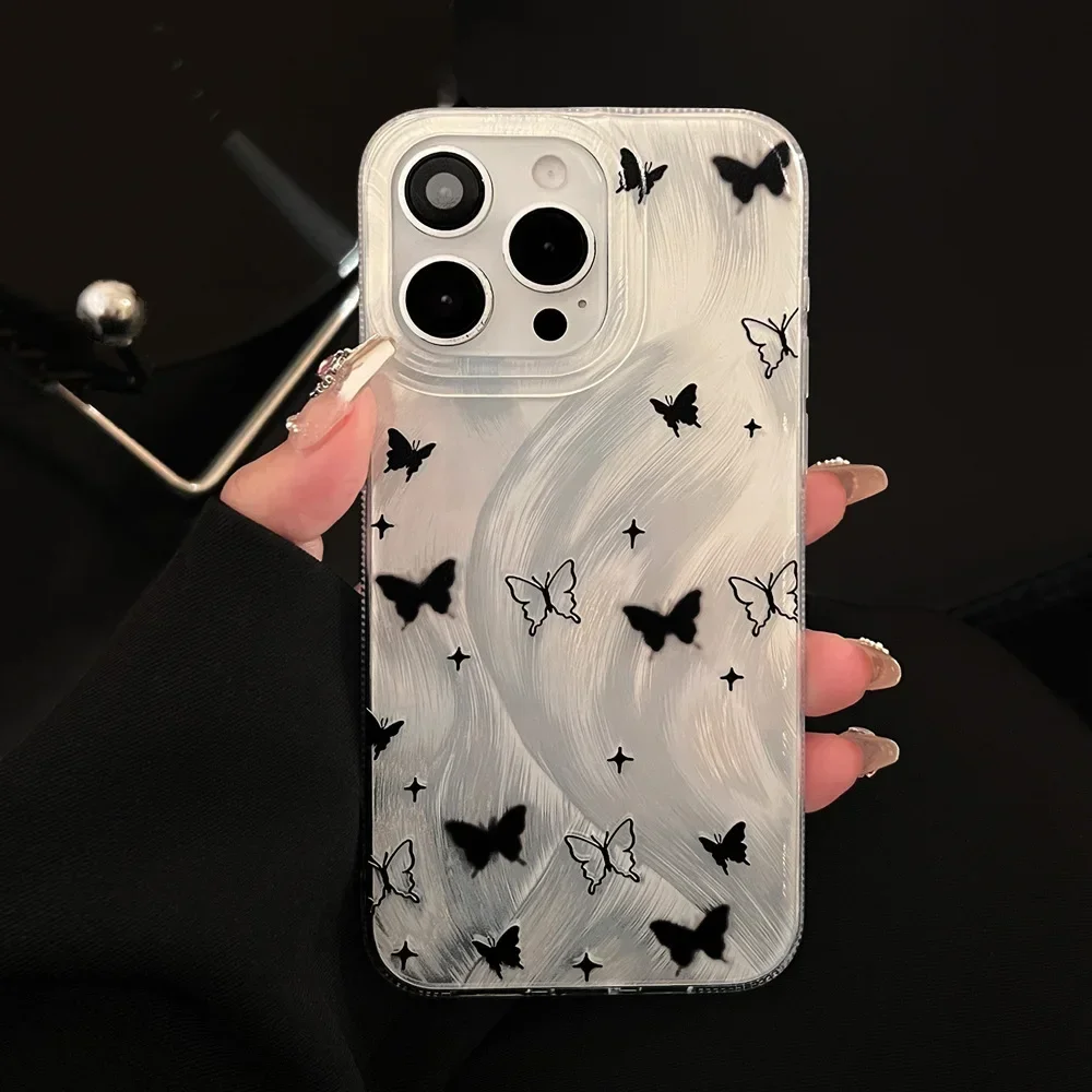 Милый Лазерный черный чехол с бабочкой для Iphone 15 14 13 12 11 Pro Max, чехол для iphone xs max, разноцветный противоударный чехол для телефона
Милый Лазерный черный чехол с бабочкой для Iphone 15 14 13 12 11 Pro Max, чехол для iphone xs max, разноцветный противоударный чехол для телефона