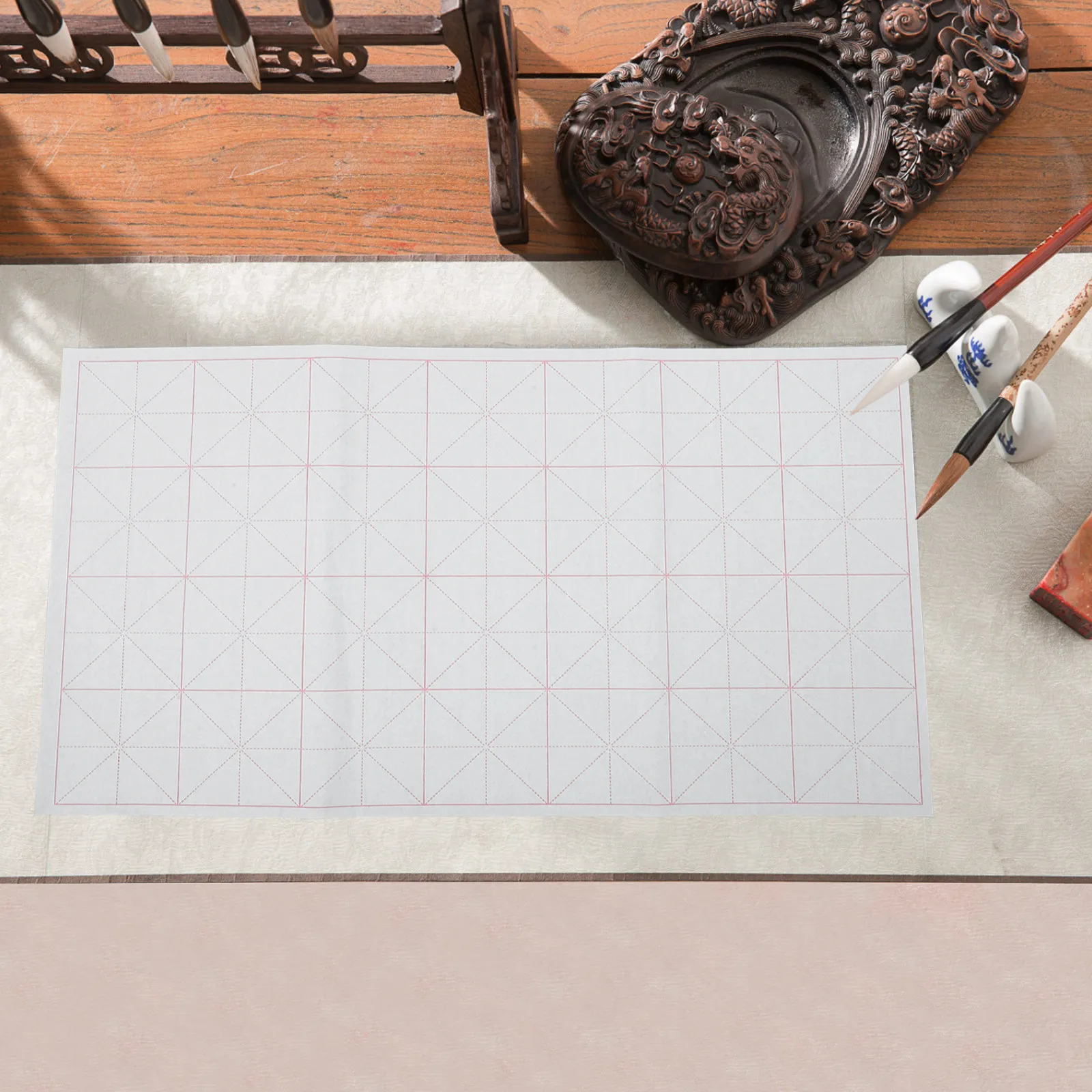 50 листов китайской каллиграфической бумаги Xuan, полуготовая рисовая бумага с сеткой для практики письма кистью, чернилами, каллиграфии и рисования канджи для студентов
50 листов китайской каллиграфической бумаги Xuan, полуготовая рисовая бумага с сеткой для практики письма кистью, чернилами, каллиграфии и рисования канджи для студентов