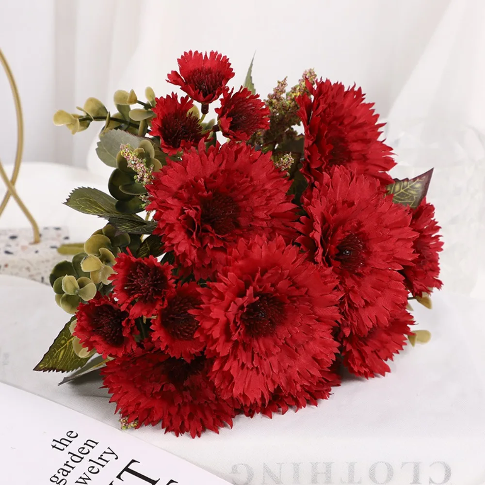 Realistic 7 Heads Fake Sunflower Gerbera 30cm Silk Artificial Gerbera Bouquet Fake Flower Home Table Centerpiece
Realistic 7 Heads Fake Sunflower Gerbera 30cm Silk Artificial Gerbera Bouquet Fake Flower Home Table Centerpiece