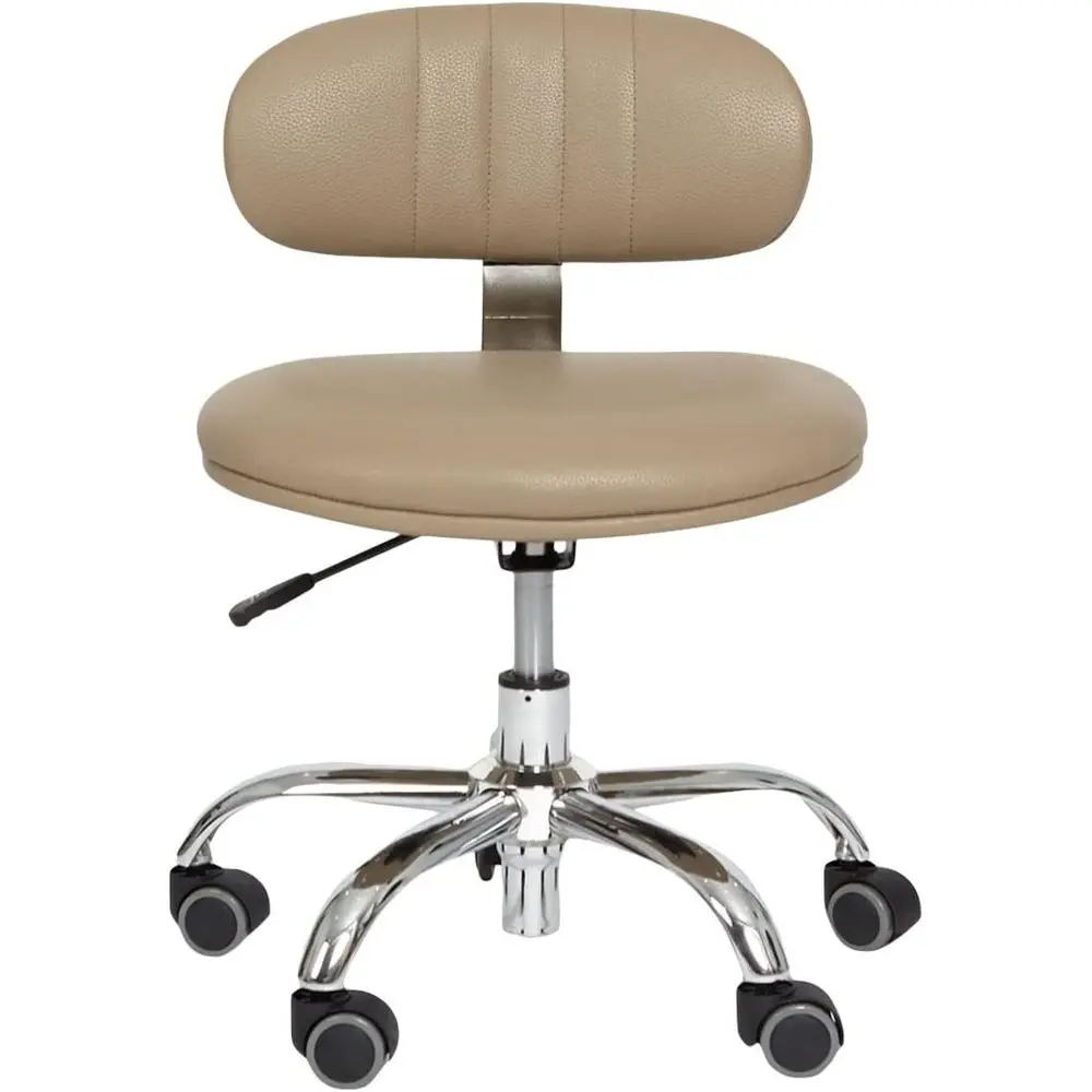 Technician Stool for Pedicure and Manicure Stations, High-Density Foam, Durable Metal Base with Casters, Taupe
Technician Stool for Pedicure and Manicure Stations, High-Density Foam, Durable Metal Base with Casters, Taupe