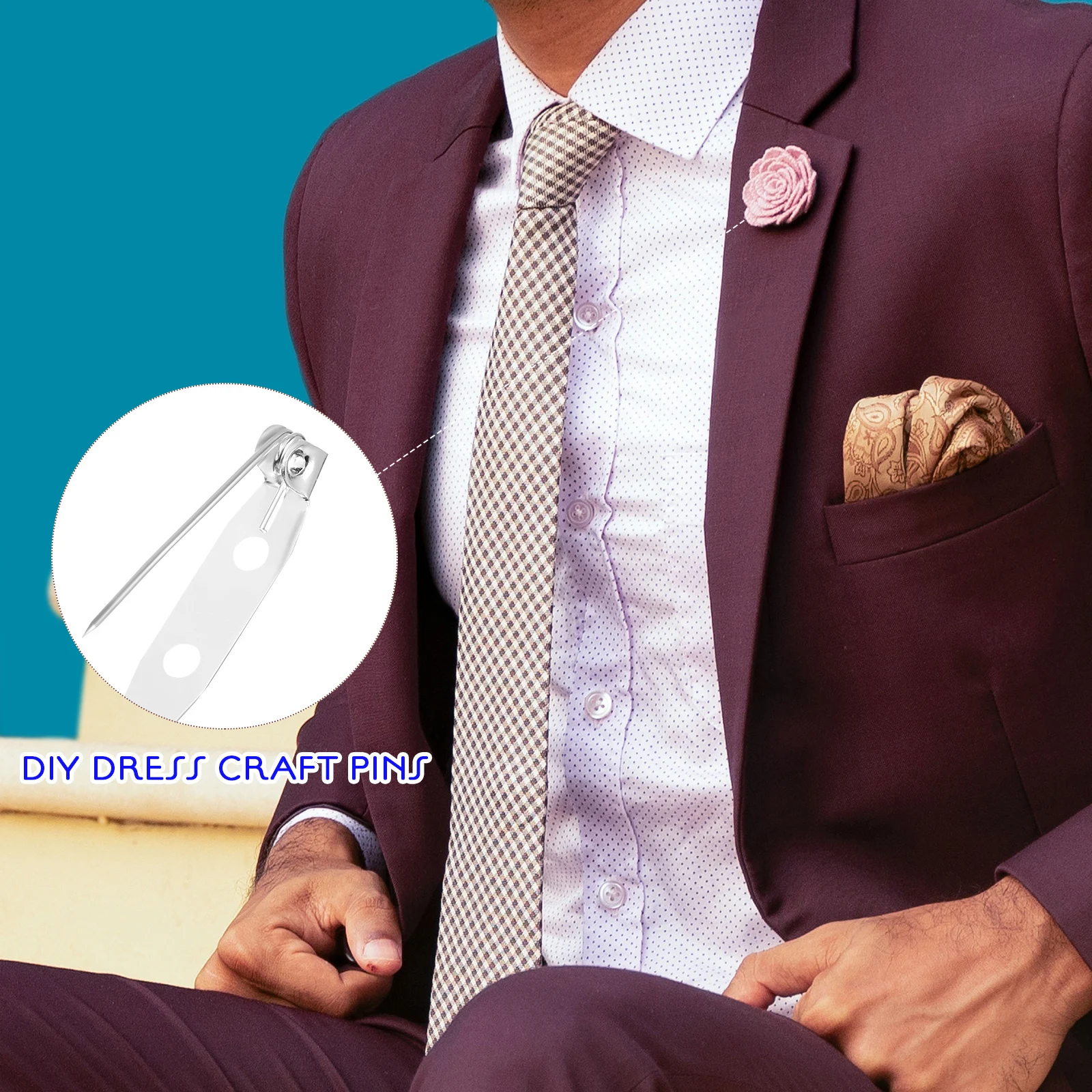 100 Pcs Brooch Pins Silver 25mm Double Hole 35mm Triple Hole Metal Safety DIY Craft Badge Backs Pin Jewelry Accessories H 
100 Pcs Brooch Pins Silver 25mm Double Hole 35mm Triple Hole Metal Safety DIY Craft Badge Backs Pin Jewelry Accessories H