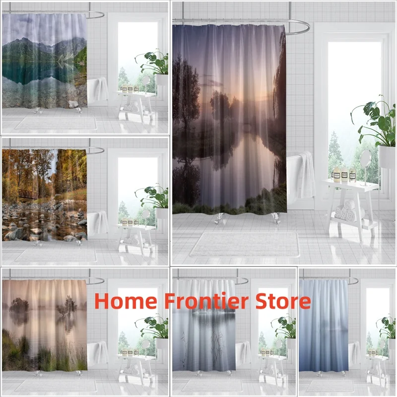 Mist Forest Shower Curtain Nature Lover's Bathroom Decor Waterproof Fabric Hooks Screen
Mist Forest Shower Curtain Nature Lover's Bathroom Decor Waterproof Fabric Hooks Screen