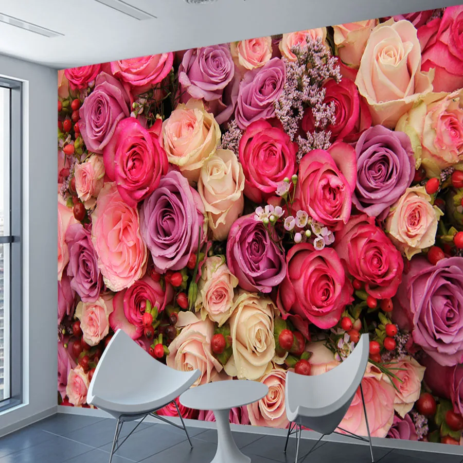 Modern Custom Peel and Stick Wall Paper Home Decor Panel Wallpapers for Living Room Decoration Bedroom Red Rose Floral TV Mural
Modern Custom Peel and Stick Wall Paper Home Decor Panel Wallpapers for Living Room Decoration Bedroom Red Rose Floral TV Mural