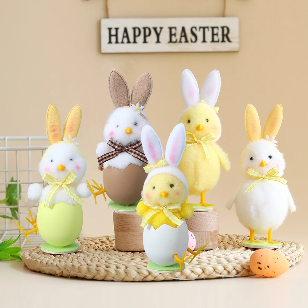 Easter Bunny Ear Eggshell Chicken Decor Flower Fairy Elf Ornament Standing Dwarf Doll Spring Easter Party Supplies Kids Gifts
Easter Bunny Ear Eggshell Chicken Decor Flower Fairy Elf Ornament Standing Dwarf Doll Spring Easter Party Supplies Kids Gifts