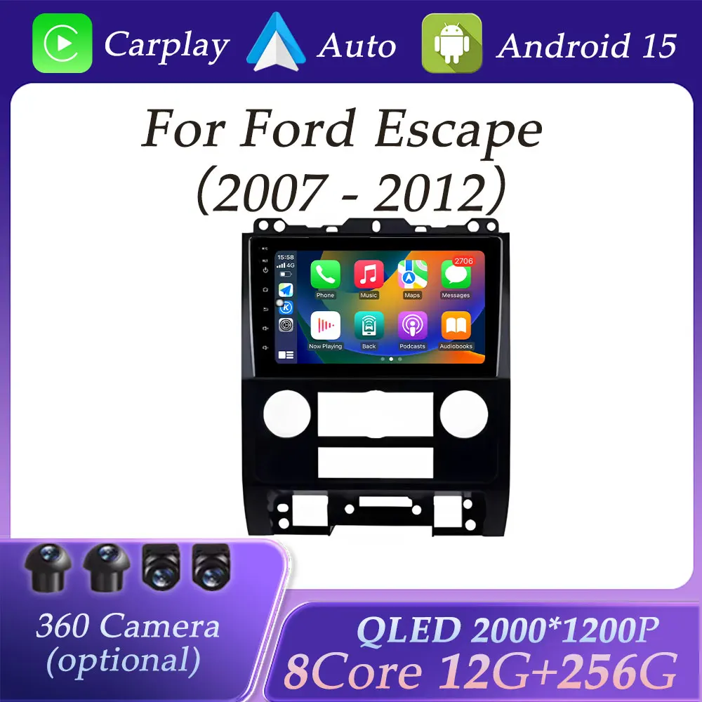 Car Radio Video Multimedia Player for Ford Escape 2007 - 2012 Split Screen Autoradio GPS Navigation DSP Stereo QLED Screen WIFI
Car Radio Video Multimedia Player for Ford Escape 2007 - 2012 Split Screen Autoradio GPS Navigation DSP Stereo QLED Screen WIFI