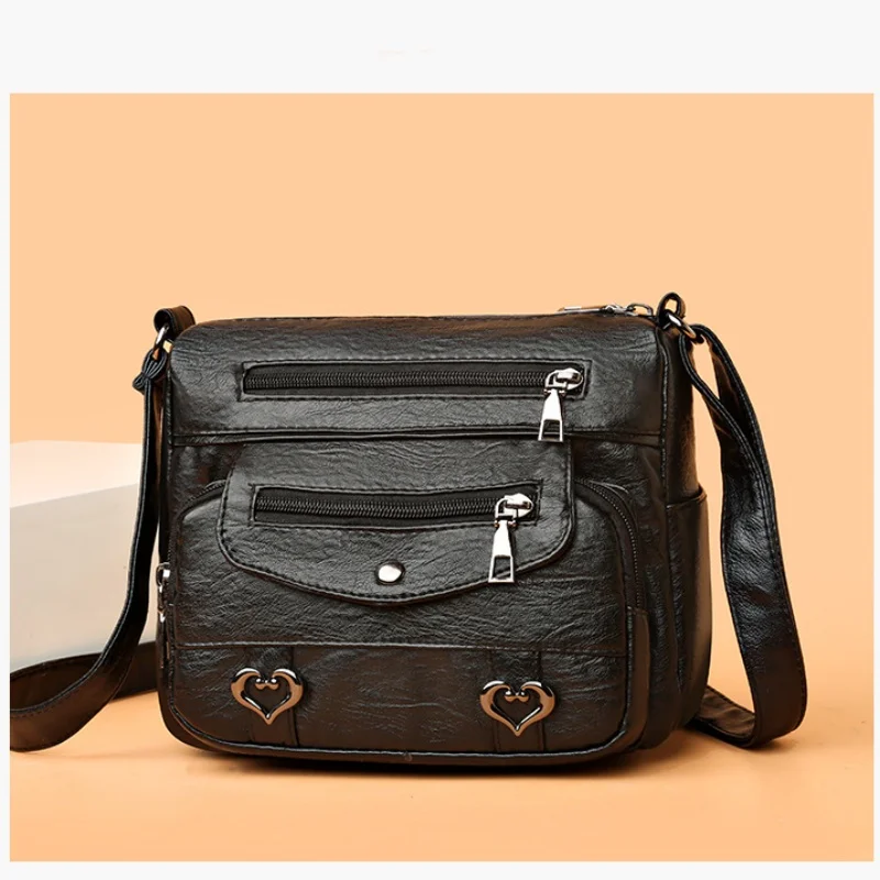 Women's shoulder bag middle aged bag crossbody bag soft leather multi-pocket shoulder bag mother bag
Women's shoulder bag middle aged bag crossbody bag soft leather multi-pocket shoulder bag mother bag