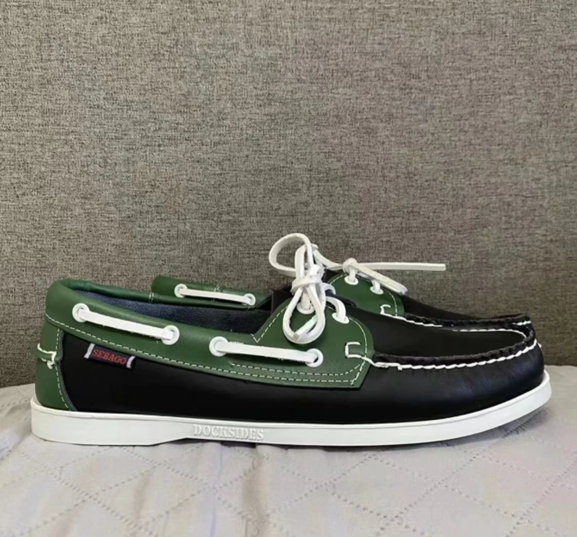 Men Authentic Sebago Homme Docksides Shoes - Premium Genuine Leather Moc Toe Lace Up Boat Shoes Women AV64
Men Authentic Sebago Homme Docksides Shoes - Premium Genuine Leather Moc Toe Lace Up Boat Shoes Women AV64