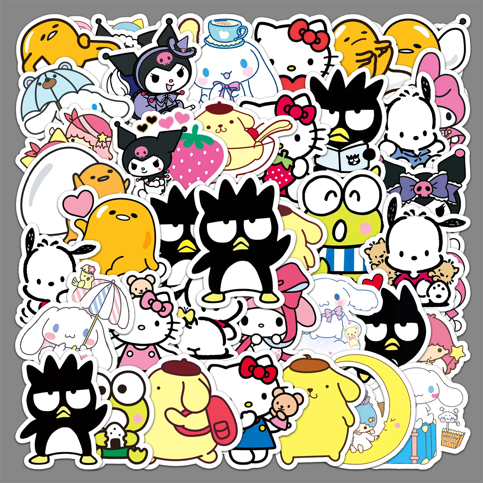 50pcs Cute Sanrio Mix Cartoon Pochacco Graffiti Stickers Suitcase Laptop Scooter Sticker Decoration Supplies
50pcs Cute Sanrio Mix Cartoon Pochacco Graffiti Stickers Suitcase Laptop Scooter Sticker Decoration Supplies