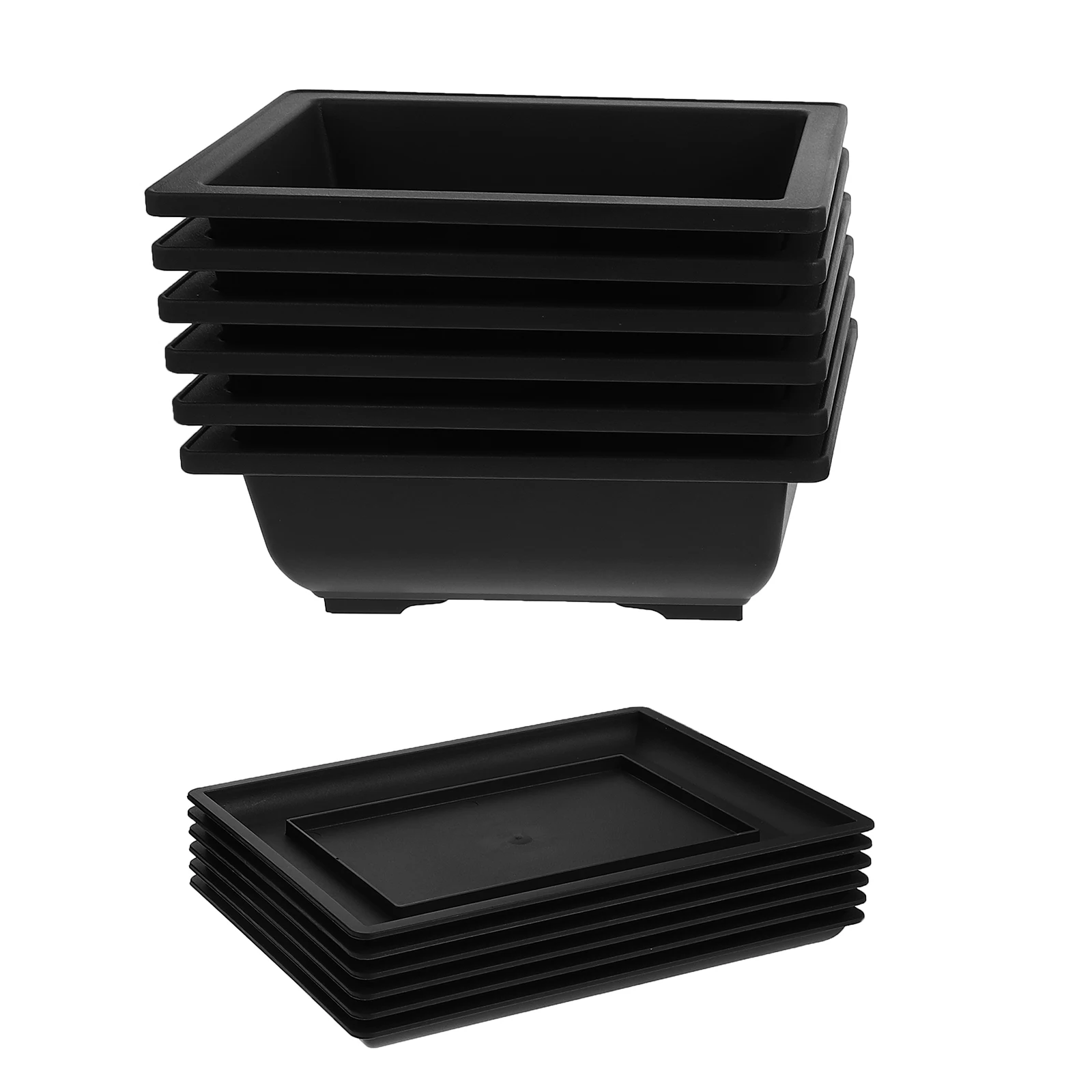 1Set Flower Pot Set Plastic Nursery Pot Rectangular Planter Succulents Pots Indoor Use Outdoor Use Garden Patio Home Decorative
1Set Flower Pot Set Plastic Nursery Pot Rectangular Planter Succulents Pots Indoor Use Outdoor Use Garden Patio Home Decorative