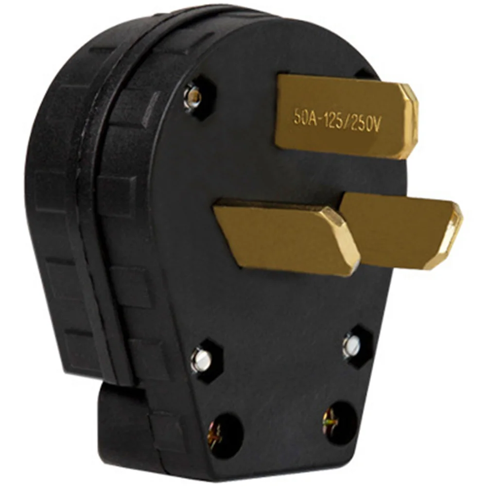 10-50P 50A Dryer Plug 3 Prong Male Replacement 125V 250V Industrial Grade For Stove Generator Range Electrical Outlet Connector
10-50P 50A Dryer Plug 3 Prong Male Replacement 125V 250V Industrial Grade For Stove Generator Range Electrical Outlet Connector