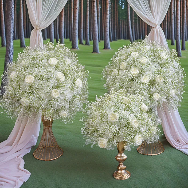 Artificial Gypsophila Rose Flower Ball Wedding Decoration Road Guidance Flower Table Placement Silk Flower Photography Props
Artificial Gypsophila Rose Flower Ball Wedding Decoration Road Guidance Flower Table Placement Silk Flower Photography Props