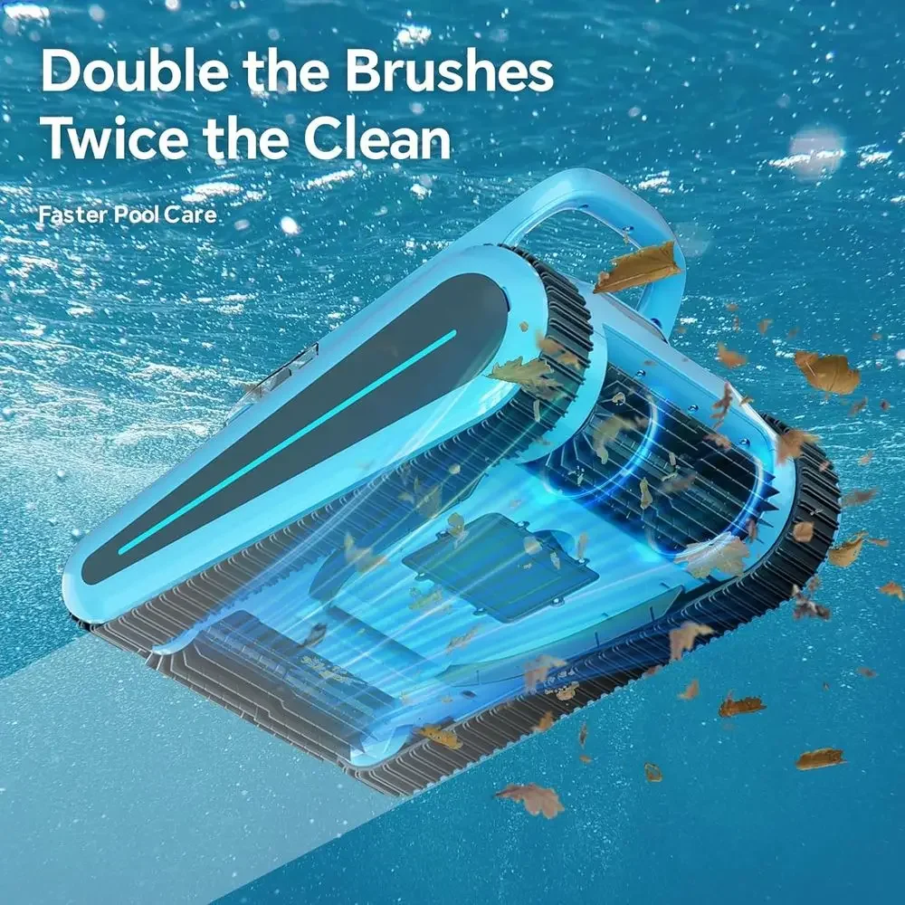 180W Pool Vacuum Robot with 45,000Pa Suction, Wall Climbing, Sonar Navigation for Inground and Above-Ground Pools up to 2150 Sq.
180W Pool Vacuum Robot with 45,000Pa Suction, Wall Climbing, Sonar Navigation for Inground and Above-Ground Pools up to 2150 Sq.