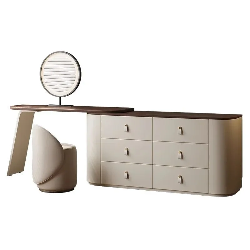 Retro solid wood makeup table bedroom small apartment walnut medieval bedside dresser
Retro solid wood makeup table bedroom small apartment walnut medieval bedside dresser