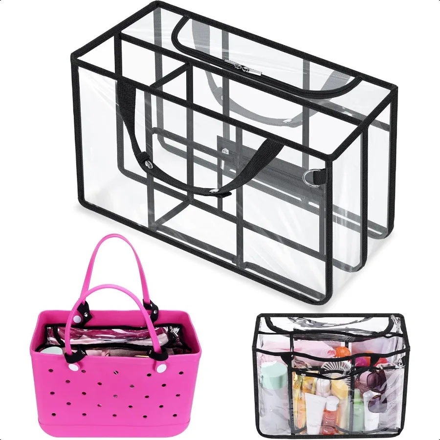 Clear Beach Bag Organizer Inserts Compatible with Bogg Bag X Large Waterproof PVC Insert Divider Pouch for Original XL Bogg Bag
Clear Beach Bag Organizer Inserts Compatible with Bogg Bag X Large Waterproof PVC Insert Divider Pouch for Original XL Bogg Bag