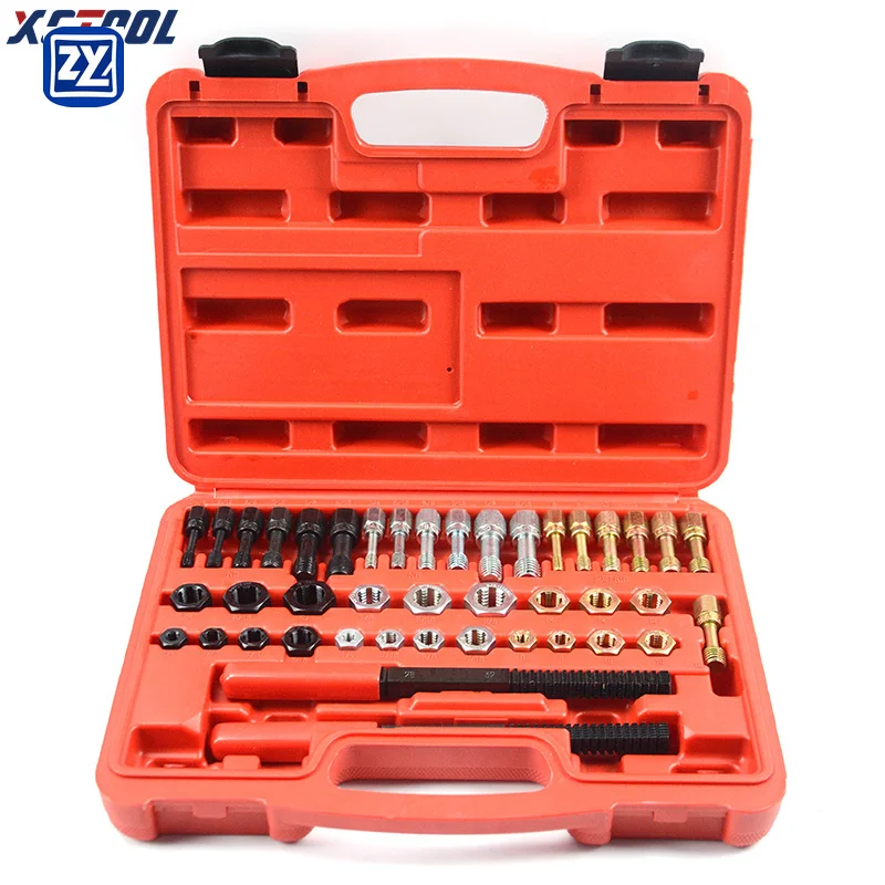 YUNTU XC2042 Universal 42Pcs Thread Chaser Set Hot Sale Rethread Repair Tool Fractional and Metric Thread Restorer Kit
YUNTU XC2042 Universal 42Pcs Thread Chaser Set Hot Sale Rethread Repair Tool Fractional and Metric Thread Restorer Kit
