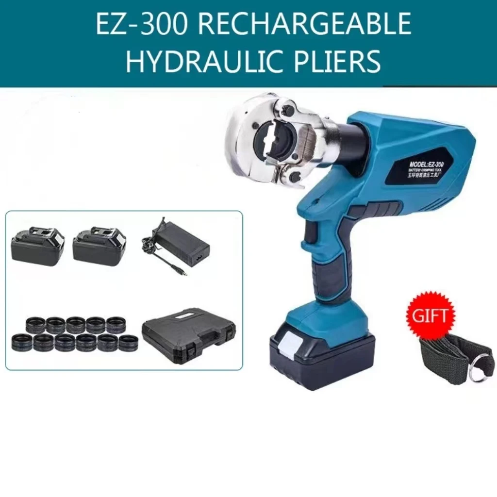 EZ-300/EZ-400 Rechargeable Hydraulic Pliers Electric Hydraulic Crimping Charging Crimping Tool Crimping Pliers
EZ-300/EZ-400 Rechargeable Hydraulic Pliers Electric Hydraulic Crimping Charging Crimping Tool Crimping Pliers