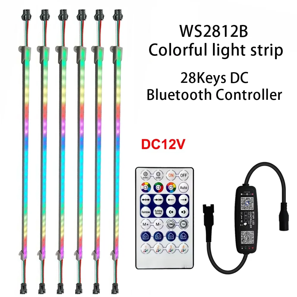 DC5V WS2812B LED Aluminum Rigid Bar Cabinet Light 28Keys Bluetooth Music RGB Smart Pixels Controller With Mic Decoration 50/33cm
DC5V WS2812B LED Aluminum Rigid Bar Cabinet Light 28Keys Bluetooth Music RGB Smart Pixels Controller With Mic Decoration 50/33cm