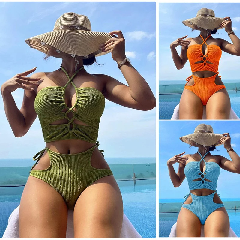 European and American style strap sexy women's swimsuit ins hollow fashion high waist small chest special fabric swimsuit
European and American style strap sexy women's swimsuit ins hollow fashion high waist small chest special fabric swimsuit