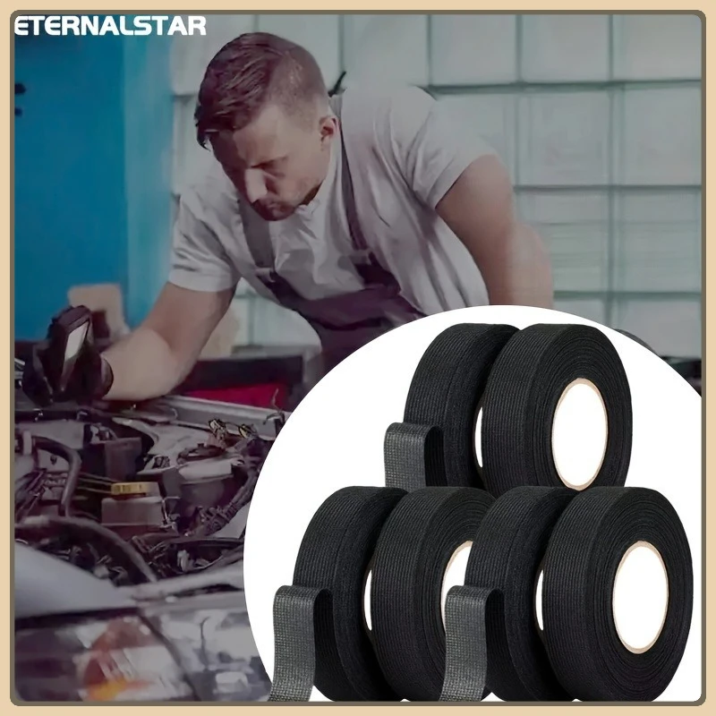 5 rolls of car wiring harness tape high temperature durable non-marking engine sound insulation sun protection and flame
5 rolls of car wiring harness tape high temperature durable non-marking engine sound insulation sun protection and flame