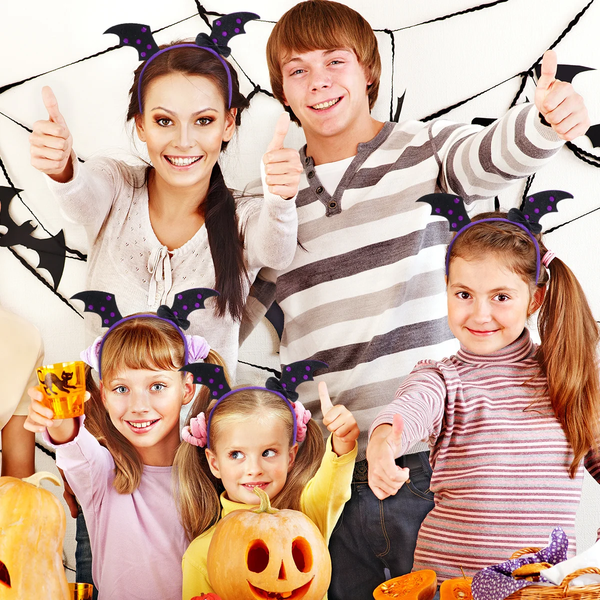 4Pcs Halloween Bat Hairband Creative Headwear Lightweight Hair Accessories for Party Cosplay Bat Hair Clasp Children Headband
4Pcs Halloween Bat Hairband Creative Headwear Lightweight Hair Accessories for Party Cosplay Bat Hair Clasp Children Headband