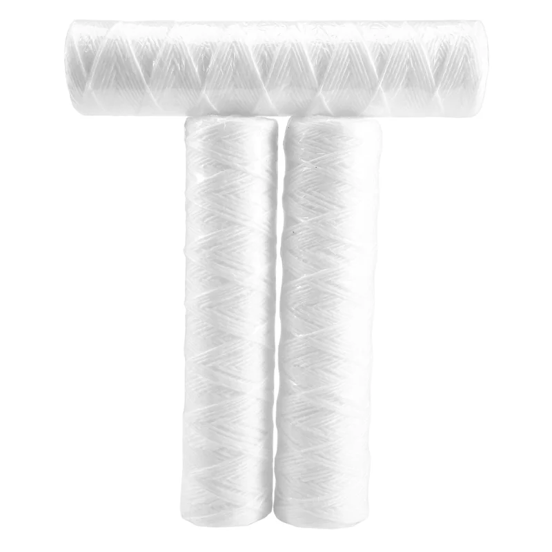 Хорошо сделано-3 шт. очиститель воды, 10-дюймовый струнный фильтрующий картридж, 5 микрометров, полипропиленовый хлопковый фильтр, осадочный фильтр 
Хорошо сделано-3 шт. очиститель воды, 10-дюймовый струнный фильтрующий картридж, 5 микрометров, полипропиленовый хлопковый фильтр, осадочный фильтр