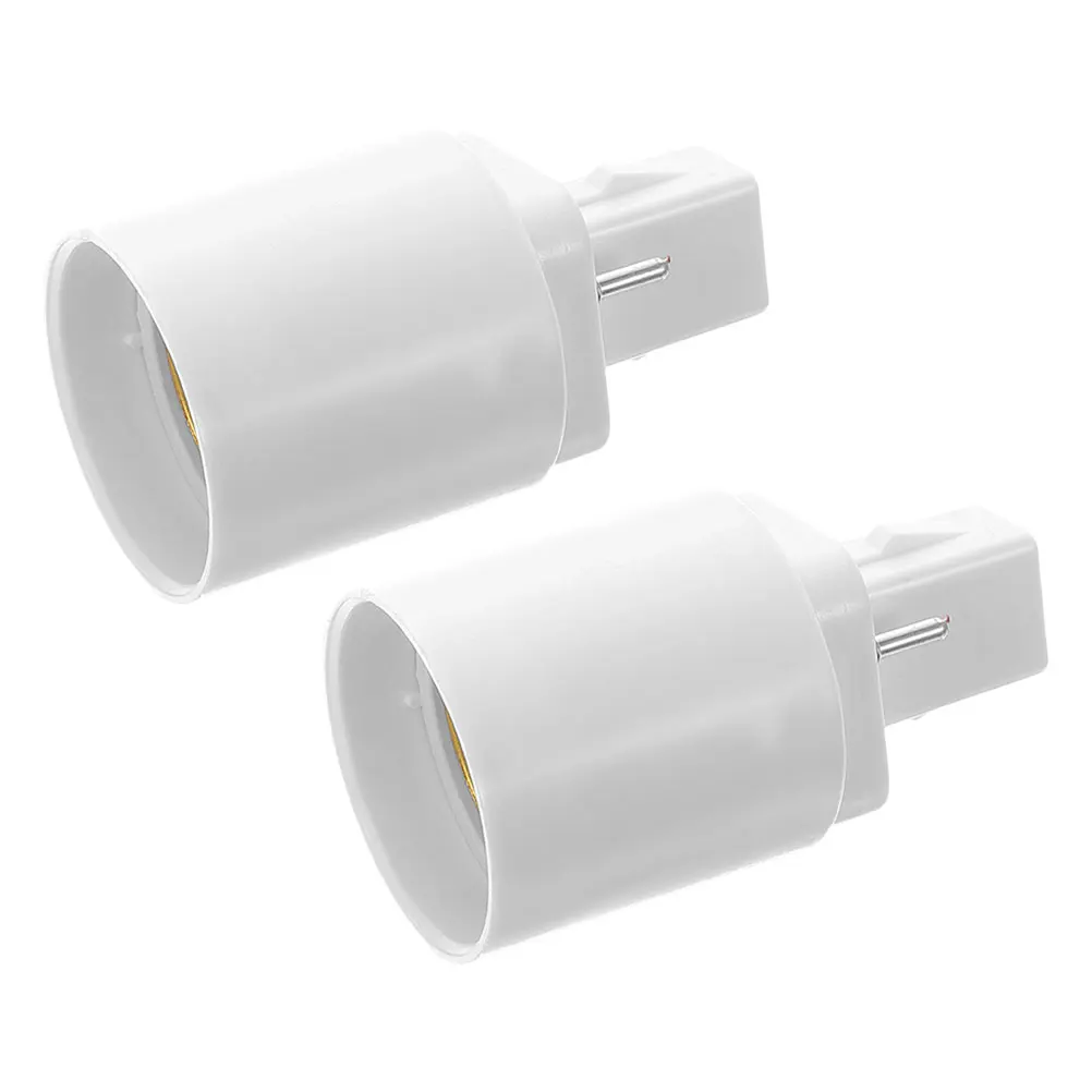 2pcs G24D to E27 Two-pin Lamp Socket Converter Copper Sheet Safe Material Overload Protection Home Office Car Light Use
2pcs G24D to E27 Two-pin Lamp Socket Converter Copper Sheet Safe Material Overload Protection Home Office Car Light Use