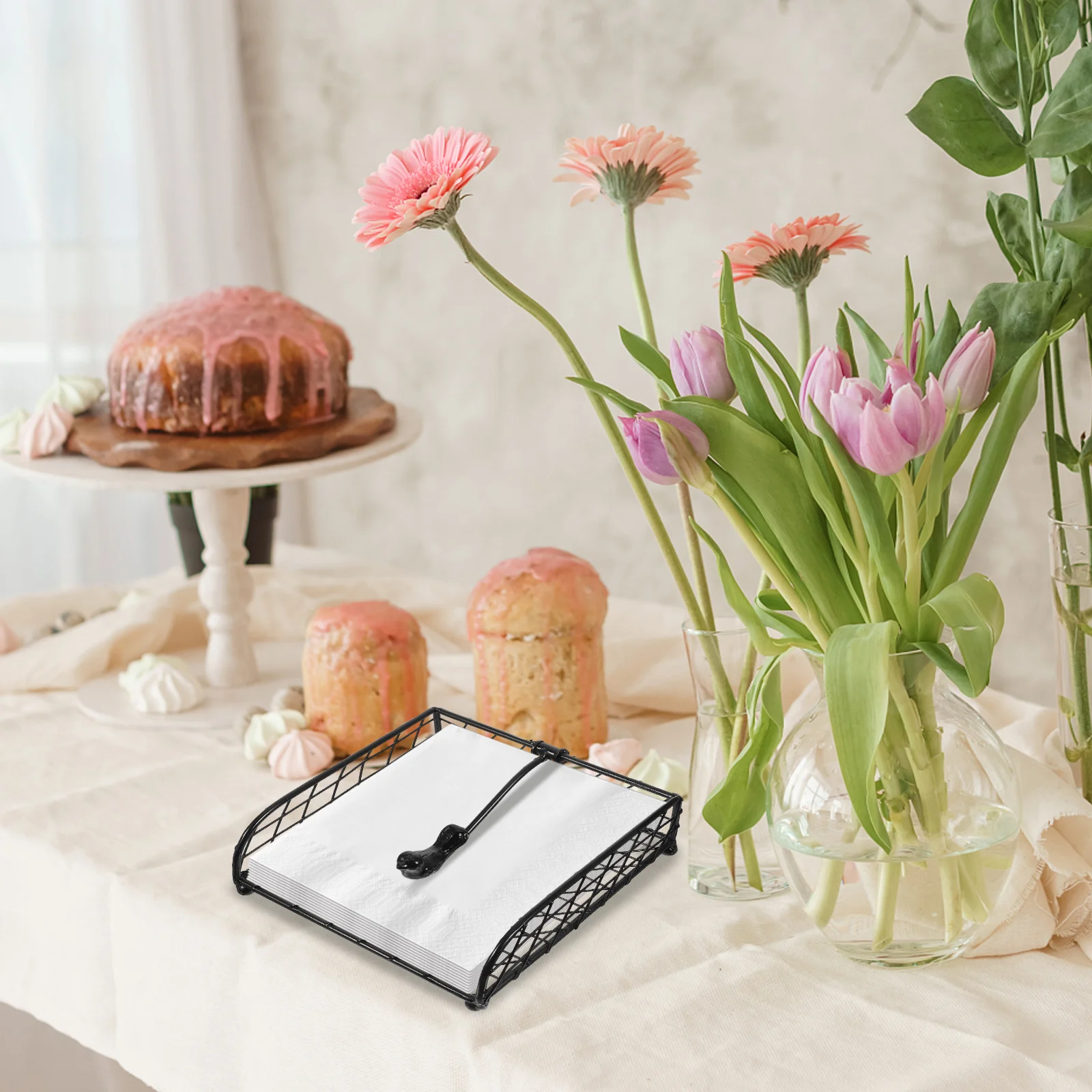 Napkin Holder Desktop Iron Smooth Weld Tissue Dispenser for Dining Table Kitchen Table Accessories Napkin Holder Farmhouse Metal
Napkin Holder Desktop Iron Smooth Weld Tissue Dispenser for Dining Table Kitchen Table Accessories Napkin Holder Farmhouse Metal