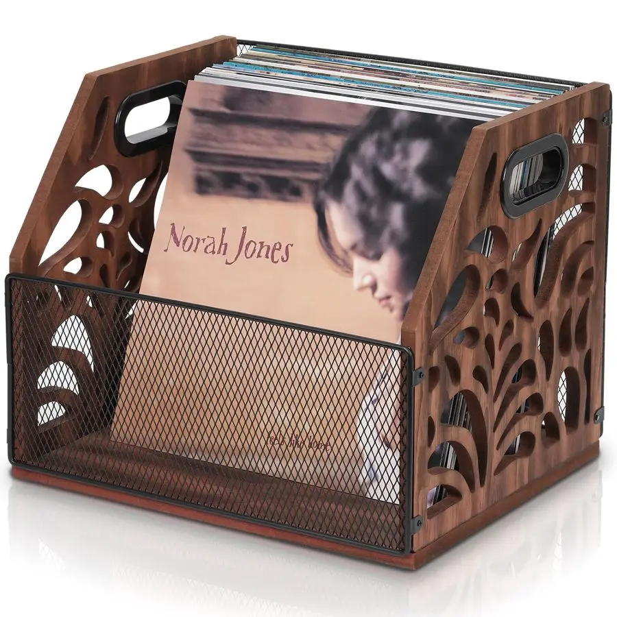 Record Storage, Wooden Record Holder, Magazine Holder, Magazine Rack for Desktop and Home Office, Record Crate Storage for Album
Record Storage, Wooden Record Holder, Magazine Holder, Magazine Rack for Desktop and Home Office, Record Crate Storage for Album