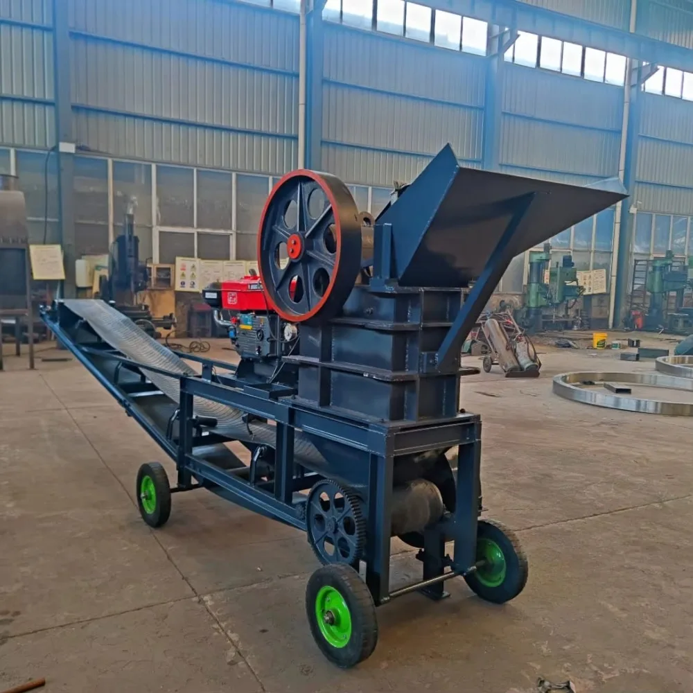 Portable Mobile Jaw Crusher & Screener | Gold Ore/Limestone Self-Contained Conveyor Small Rock Crushing Plant
Portable Mobile Jaw Crusher & Screener | Gold Ore/Limestone Self-Contained Conveyor Small Rock Crushing Plant