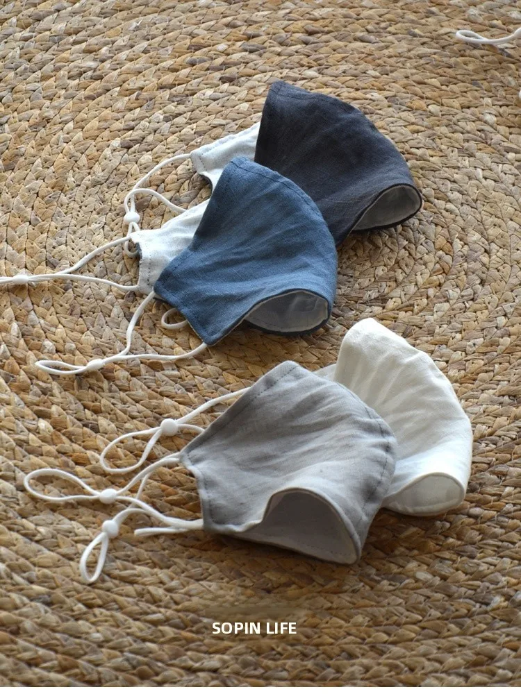 Simple Pure Color Linen Thin Breathable Waable Dustproof UV Protection Face Mask Home Decorative Fabric Ear Hanging Sle
Simple Pure Color Linen Thin Breathable Waable Dustproof UV Protection Face Mask Home Decorative Fabric Ear Hanging Sle