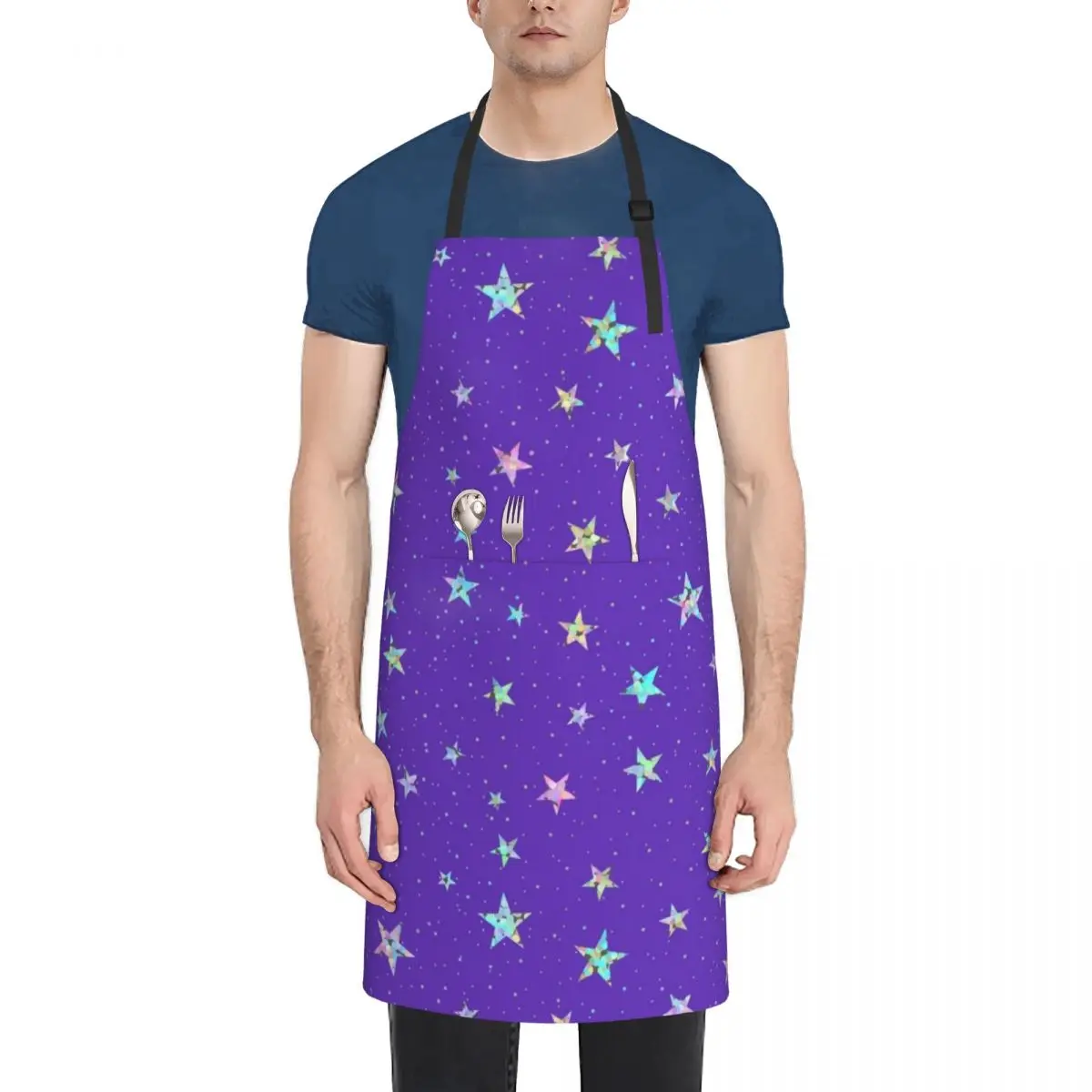 Rainbow Holographic Iridescent Star Confetti Glitter Pattern (Purple) Apron Household Items Utensils For Kitchen Apron
Rainbow Holographic Iridescent Star Confetti Glitter Pattern (Purple) Apron Household Items Utensils For Kitchen Apron