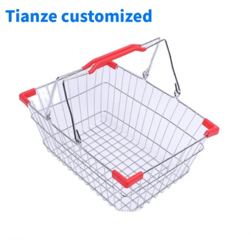 (customized)Shopping center galvanized mesh shopping basket with handle plastic basket shopping
(customized)Shopping center galvanized mesh shopping basket with handle plastic basket shopping